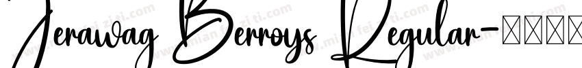 Jerawag Berroys Regular字体转换